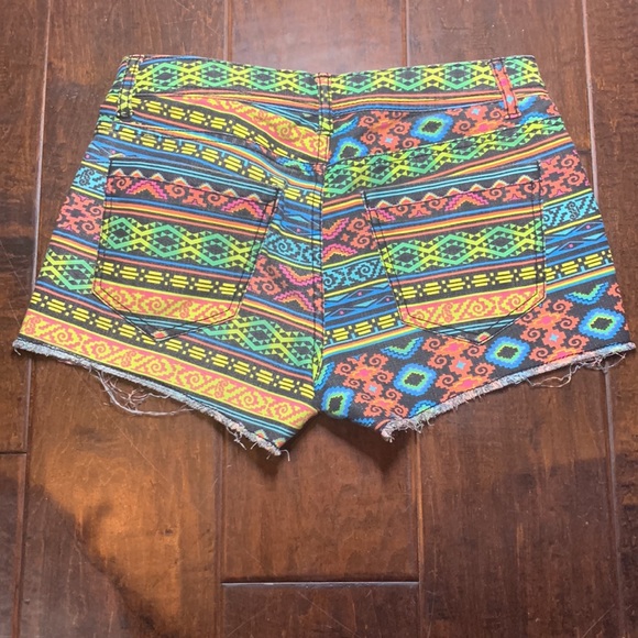 EUC Forever 21 Colorful Jean Shorts - Picture 2 of 3